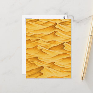 Carte Postale Dunes de sable doré du désert