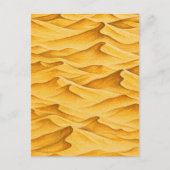 Carte Postale Dunes de sable doré du désert (Devant)