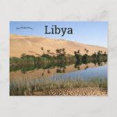 Carte Postale Dunes de sable et oasis à Wadi al Hayaa Libya (Devant)