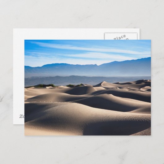 Carte Postale Dunes de sable plat Mesquite (Devant / Derrière)