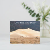 Carte Postale Dunes de sable rose corail (Debout devant)