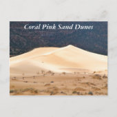 Carte Postale Dunes de sable rose corail (Devant)
