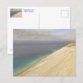 CARTE POSTALE "DUNES DE SLEEPING BEAR/ ÉCLAIRAGE ET ANGLES" (Devant / Derrière)