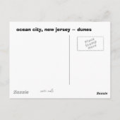 Carte Postale Dunes d'Ocean City (Dos)