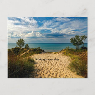 Carte Postale Dunes Indiana, Lac Michigan. J'aimerais que vous s