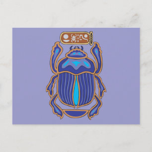 Carte Postale Dung Dung Beetle égyptien Scarab