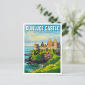 Carte Postale Dunluce Castle Irlande du Nord Voyage (Debout devant)