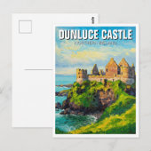 Carte Postale Dunluce Castle Irlande du Nord Voyage (Devant / Derrière)