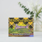 Carte Postale Dunvegan Castle Clan MacLeod Lewis Tartan Scotland (Debout devant)