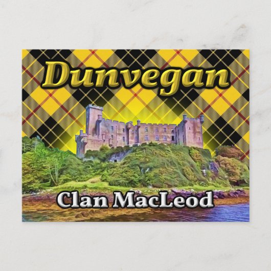 Carte Postale Dunvegan Castle Clan MacLeod Lewis Tartan Scotland (Devant)