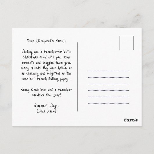 Carte Postale Duo Festif Festif sur mesure (Dos)