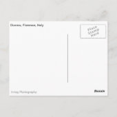 Carte Postale Duomo à Florence, Italie (Dos)