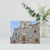 Carte Postale Duomo de Firenze - fascade de cathédrale (Debout devant)