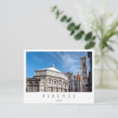 Carte Postale Duomo et baptistère, Florence, Italie (Debout devant)