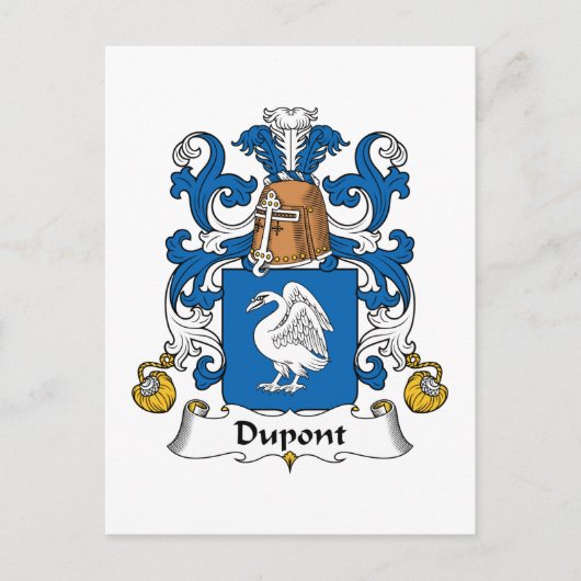 Carte Postale Dupont Family Crest (Devant)