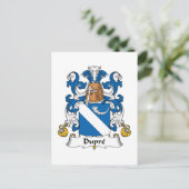 Carte Postale Dupre Family Crest (Debout devant)