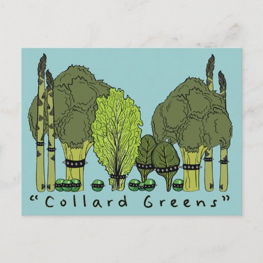 Carte Postale Dur Core Collard Greens (Devant)