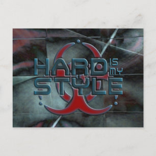 Carte Postale dur est mon style - mosaïque sombre   hardstyle