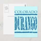 CARTE POSTALE DURANGO, COLORADO (Devant / Derrière)