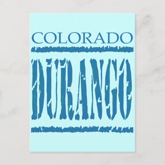 CARTE POSTALE DURANGO, COLORADO (Devant)