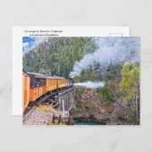 Carte Postale Durango Et Silverton Railroad Locomotive Blowdown (Devant / Derrière)