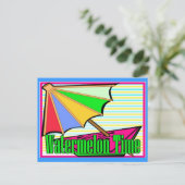 Carte Postale Durée de la pastèque (Debout devant)