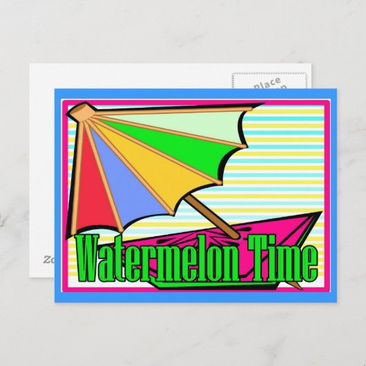 Carte Postale Durée de la pastèque (Devant / Derrière)