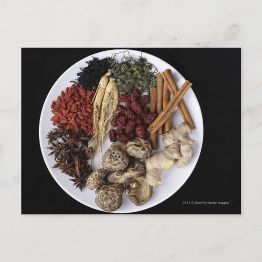 Carte Postale Durée de vie des bâtons de cannelle et de la racin (Devant)