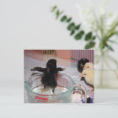 Carte Postale Durée du bain (Debout devant)