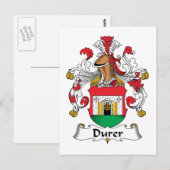 Carte Postale Durer Family Crest (Devant / Derrière)