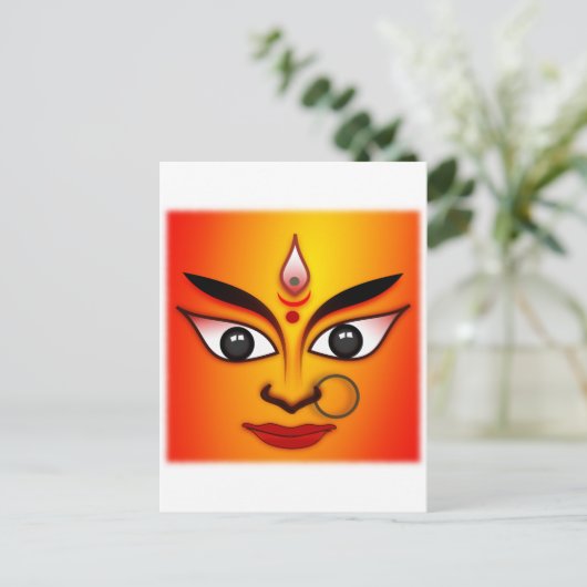 Carte Postale Durga, déesse hindoue (Debout devant)