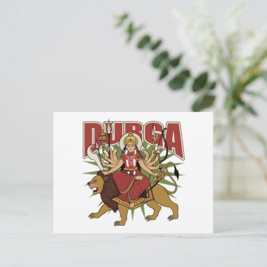 Carte Postale Durga hindou (Debout devant)