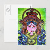 Carte Postale Durga Maa (Devant / Derrière)