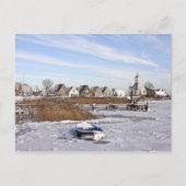 Carte Postale Durgerdam aux Pays-Bas en hiver (Devant)
