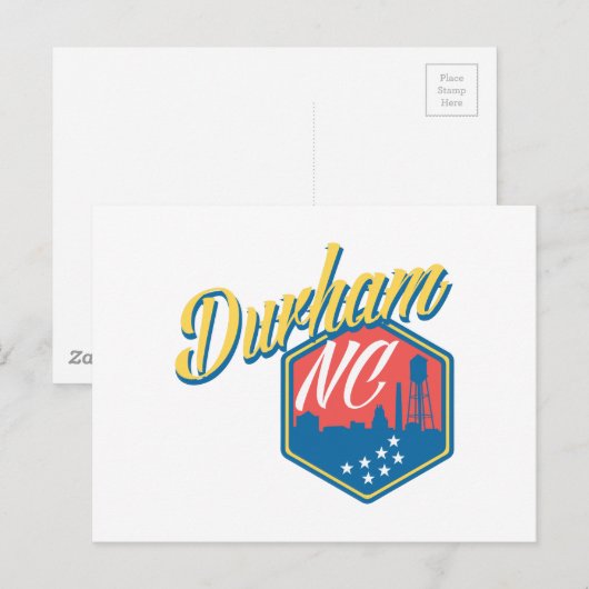 Carte Postale Durham, NC (Devant / Derrière)