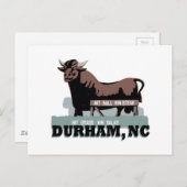 Carte Postale Durham NC Bull (Devant / Derrière)