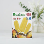 Carte Postale Durian Ice Bar Tropical Fruit Popsicle (Debout devant)