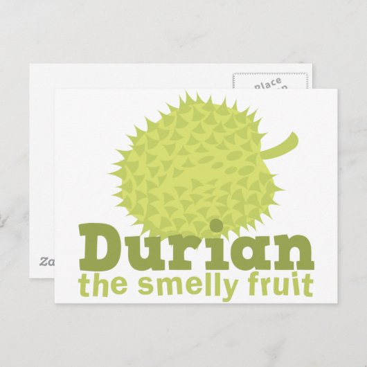 Carte Postale Durian le fruit malodorant (Devant / Derrière)