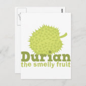 Carte Postale Durian le fruit malodorant (Devant / Derrière)