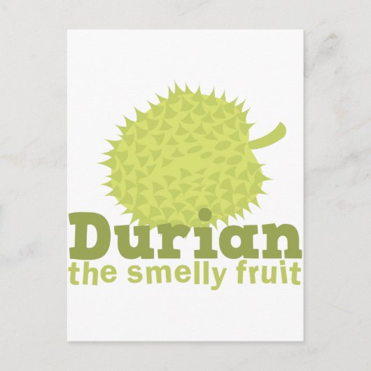 Carte Postale Durian le fruit malodorant (Devant)