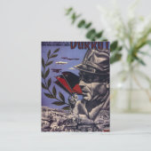 Carte Postale Durruti. Les vrais anarchistes sont_Affiche de pro (Debout devant)