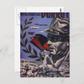 Carte Postale Durruti. Les vrais anarchistes sont_Affiche de pro (Devant / Derrière)