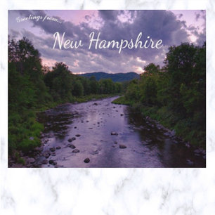 Carte Postale Dusk au fleuve Ammonoosuc New Hampshire