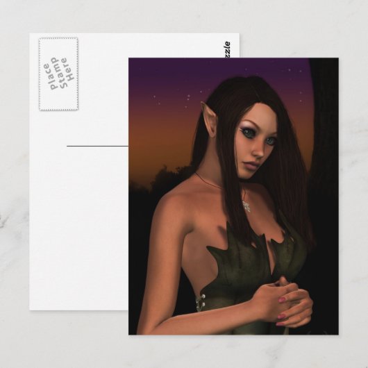 Carte Postale Dusk Elf (Devant / Derrière)