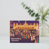 Carte Postale Dussehra Mysore Inde (Debout devant)
