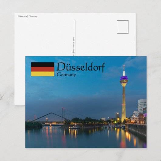 Carte Postale Dusseldorf Allemagne (Devant / Derrière)