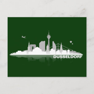 Carte Postale Düsseldorf City Skyline Postkarte / Karte