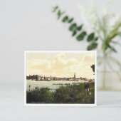 Carte Postale Düsseldorf depuis le Rhin, le Rhin, Allemagne clas (Debout devant)