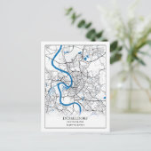 Carte Postale Dusseldorf Deutschland City Plan Voyager Simple (Debout devant)