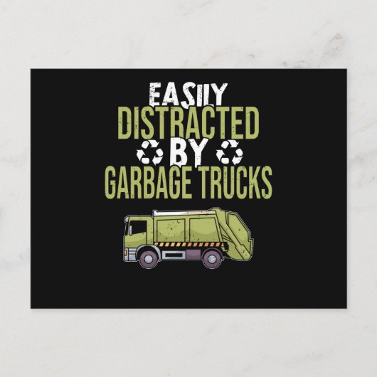 Carte Postale Dusting Car Garbage Man Garbage Collection Dust (Devant)